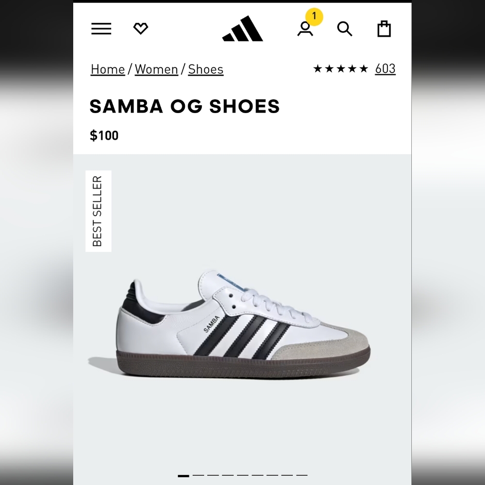 Adidas OG Sambas White